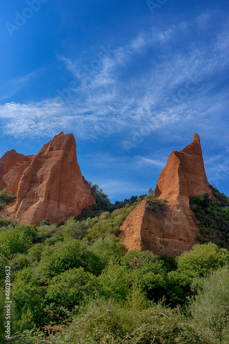 antiguas minas de oro romanas de las Médulas en la comarca de el Bierzo, España