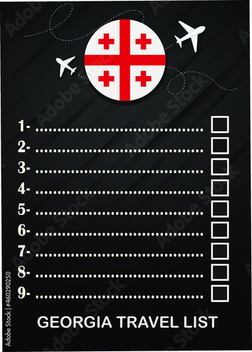 Georgia travel list brochure 