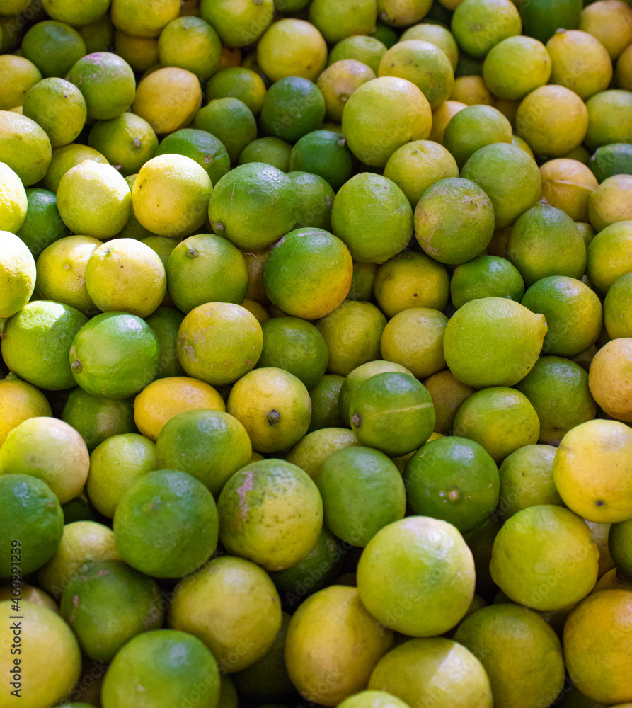 a lot of ripe limes

