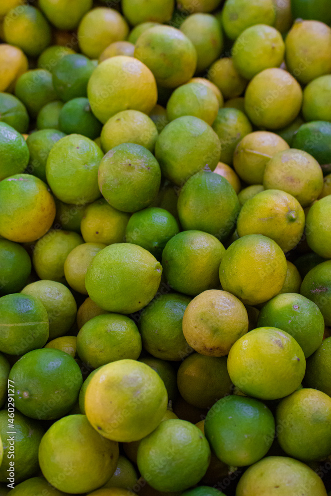 a lot of ripe limes