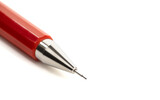 Close up of Mechanical pencil on white background with copy space