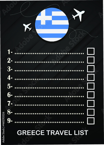 greece travel list brochure 