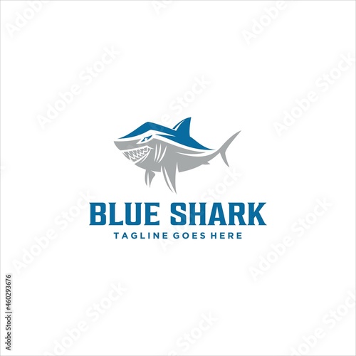 Great Shark Logo Design Vector Image