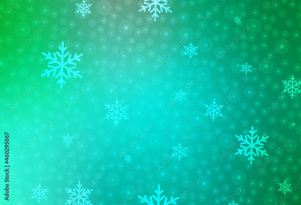Light Green vector layout in New Year style. Light Green vector layout in New Year style.
