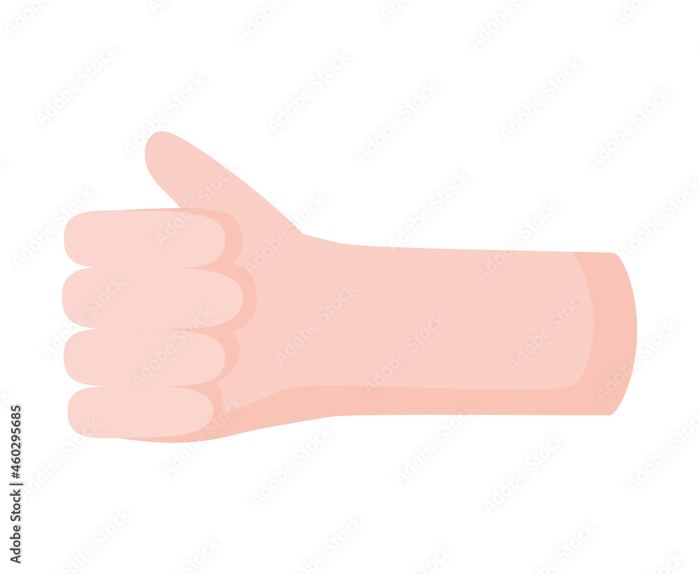 hand with thumb up hand with thumb up
