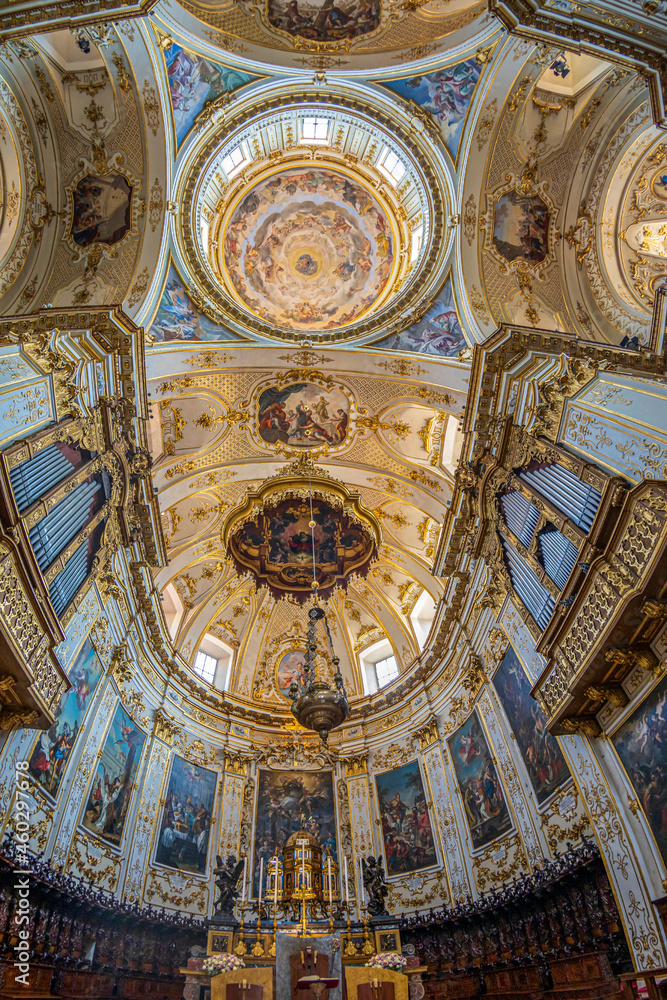 Interior of Cattedrale di Sant Alessandro, Bergamo, Italy