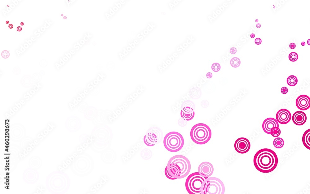 Light Purple, Pink vector background with bubbles. Light Purple, Pink vector background with bubbles.
