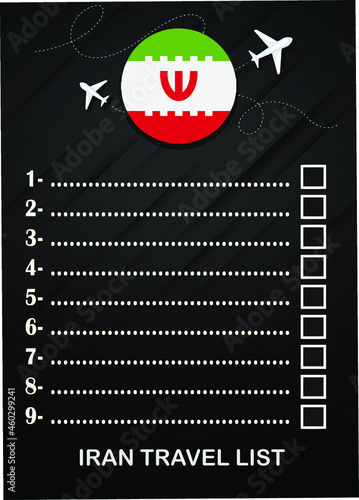 Iran travel list brochure 