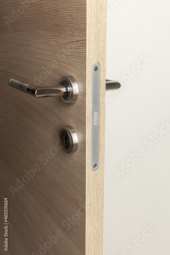 open wooden door