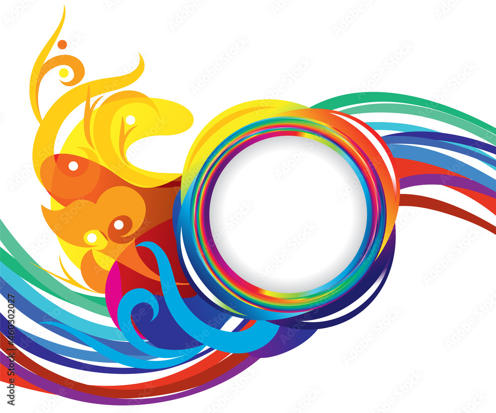 Obraz premium abstract artistic creative colorful wave explode