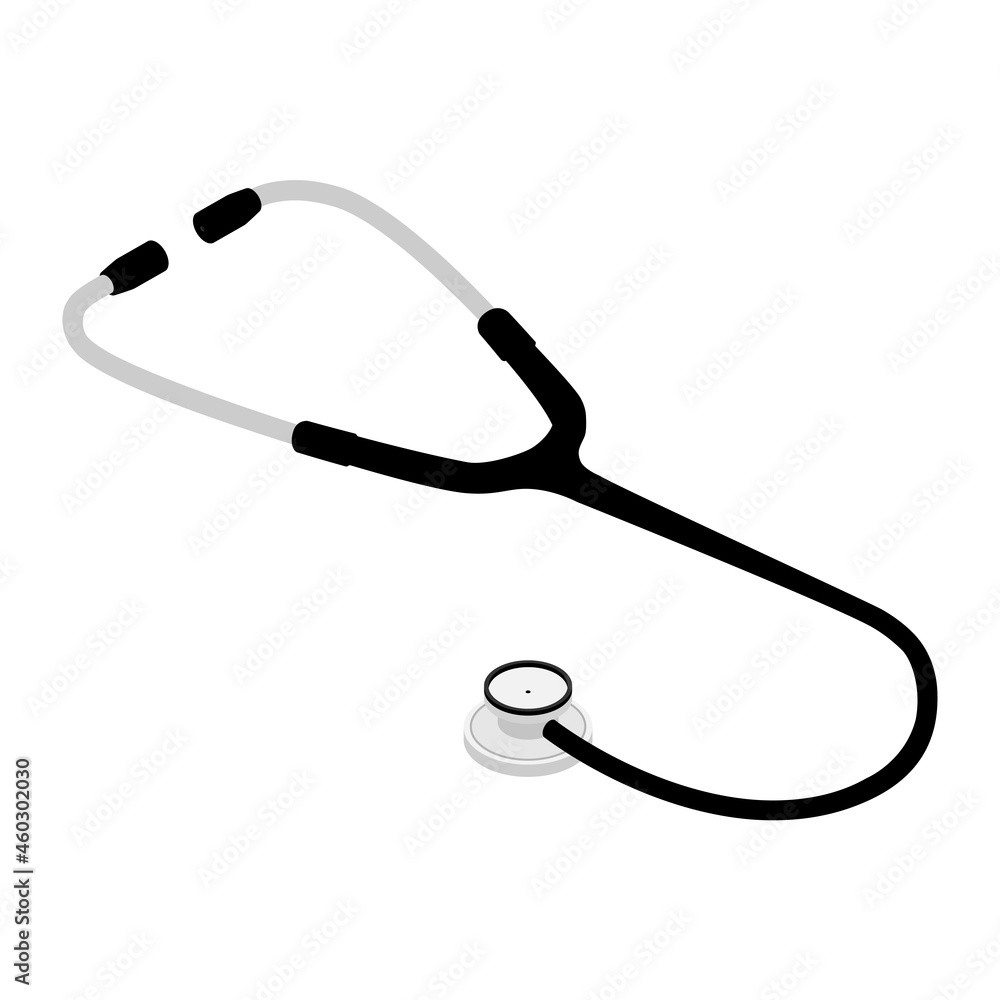 Stethoscope instrument icon isolated on white background Stethoscope instrument icon isolated on white background