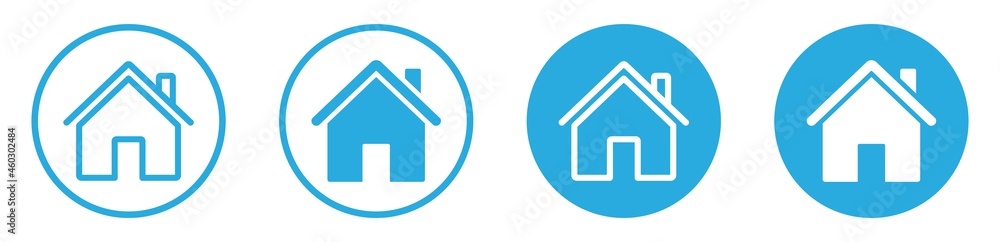 House icon set. Set of house, Real estate symbols, vector illustration House icon set. Set of house, Real estate symbols, vector illustration