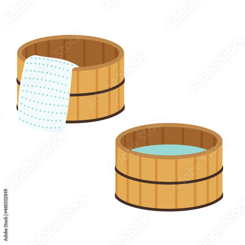 風呂桶のイラスト