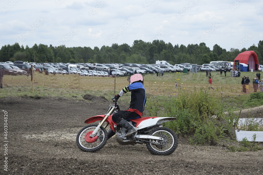 motocross, biker on a motorcycle motocross, biker on a motorcycle