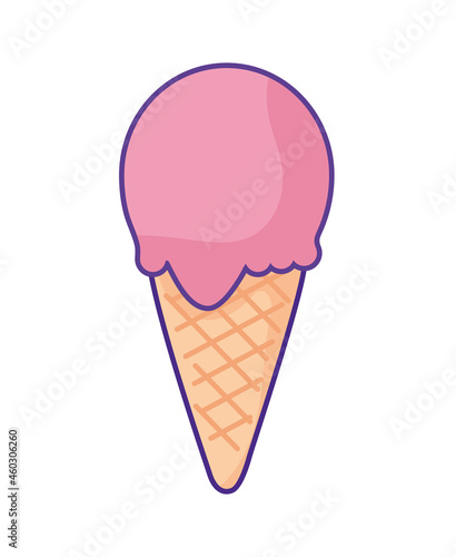 pink ice cream