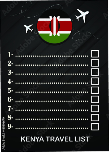 kenya travel list brochure 