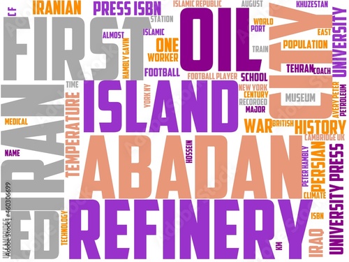 abadan typography, wordcloud, wordart, abadan,travel,iran,background,map photo