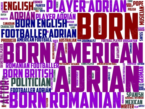 adrian typography, wordcloud, wordart, adrian,travel,europe,outdoor,architecture photo