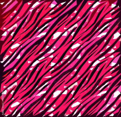 Abstract diagonal pattern from a modified image of a mixed autumn forest. Diagonal ornament in natural colors of autumn forest camouflage Leopard pattern.