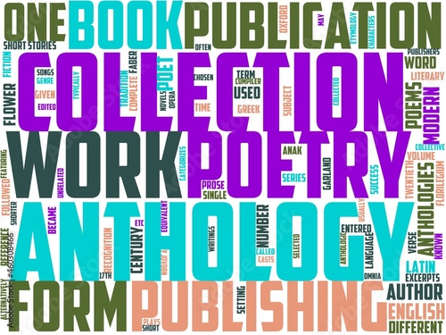 anthology typography, wordcloud, wordart, anthology,compendium,collection,garland,many photo