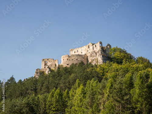 Ruins of Lietava medieval castle  Slovakia
