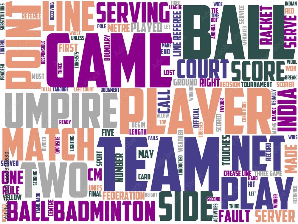 ball badminton typography, wordcloud, wordart, game,equipment,sport,badminton,ball ball badminton typography, wordcloud, wordart, game,equipment,sport,badminton,ball
