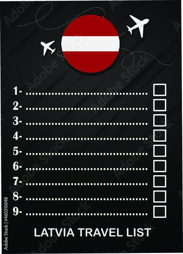 Latvia travel list brochure 