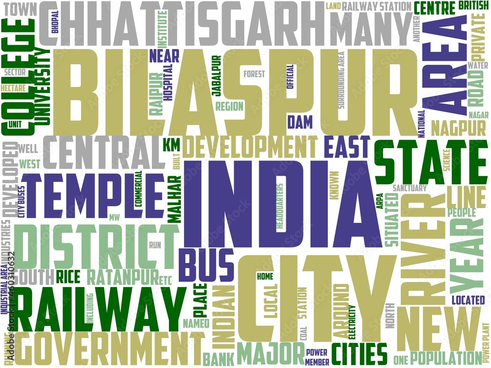bilaspur typography, wordcloud, wordart, travel,india,bilaspur,asia,sketch bilaspur typography, wordcloud, wordart, travel,india,bilaspur,asia,sketch