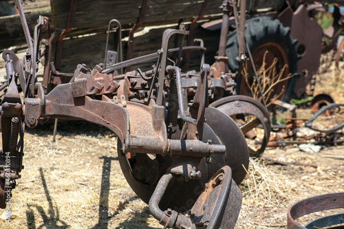 A Display of Vintage farm Equipment Used to Grow Food