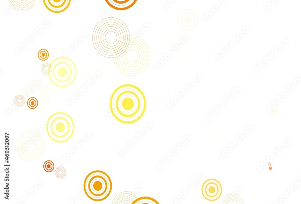Light Orange vector background with bubbles. Light Orange vector background with bubbles.