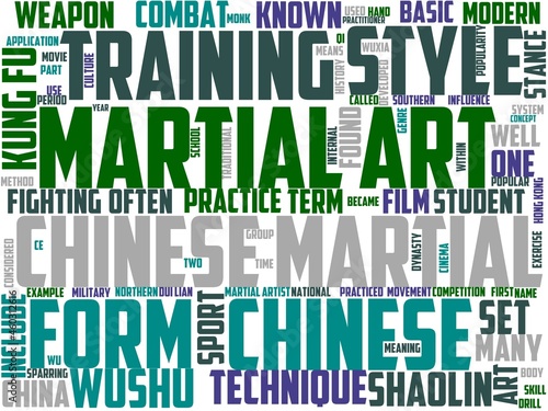 chinese martial arts typography, wordart, wordcloud, chinese,asian,martial,sport