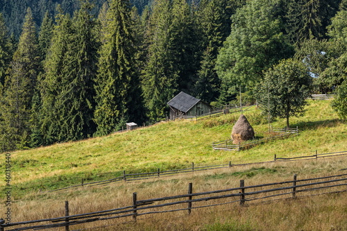 Fototapeta Naklejka Na Ścianę i Meble -  beautiful landscape in the mountain area in the Carpathian mountains