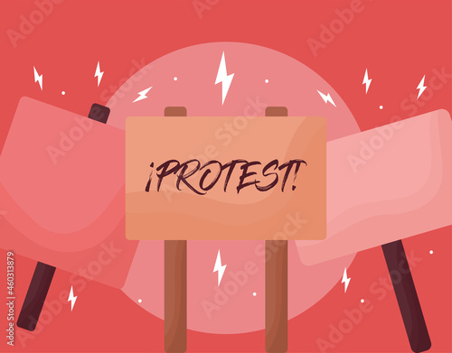 nice protest poster