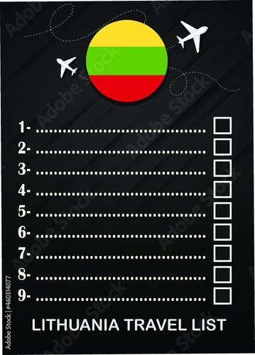 Lithuania travel list brochure 