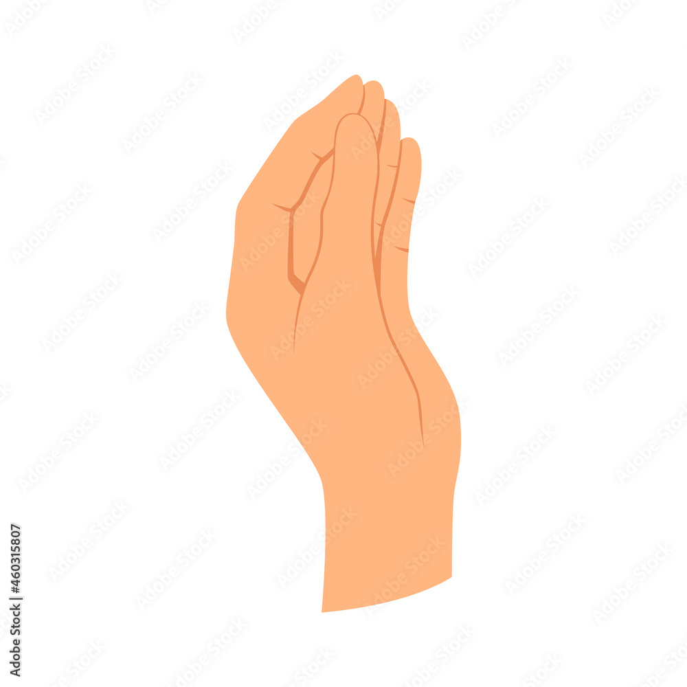 Hands gesture. Communication language or Signlanguage. Gestures witch showing emotion or sign on white background. Flat design modern concept Hands gesture. Communication language or Signlanguage. Gestures witch showing emotion or sign on white background. Flat design modern concept