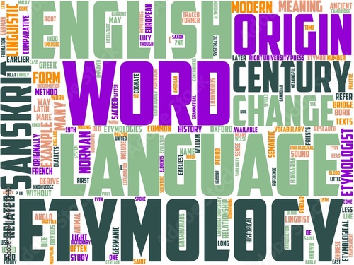 etymology typography, wordart, wordcloud, etymology,education,illustration,background
