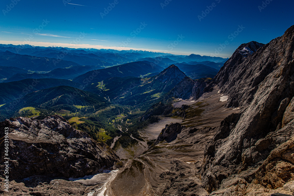 In the Alps, on the Dachstein summit 3000m