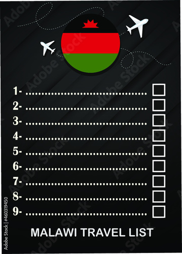 Malawi travel list brochure 