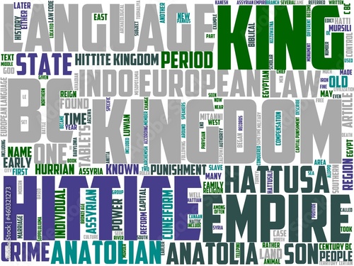 hittite typography, wordart, wordcloud, culture,ancient,history,turkey photo