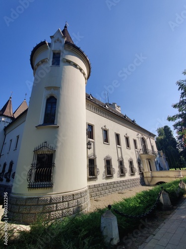 Károlyi castle in Carei, Romania. Built originally as a fortress around the 14th century, it was converted to a castle in 1794, undergoing further transformations during the 19th century. 