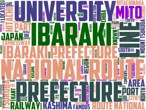ibaraki typography, wordart, wordcloud, japan,travel,ibaraki,landscape photo