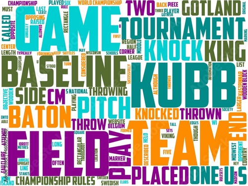 kubb typography, wordart, wordcloud, kubb,outdoor,grass,summer