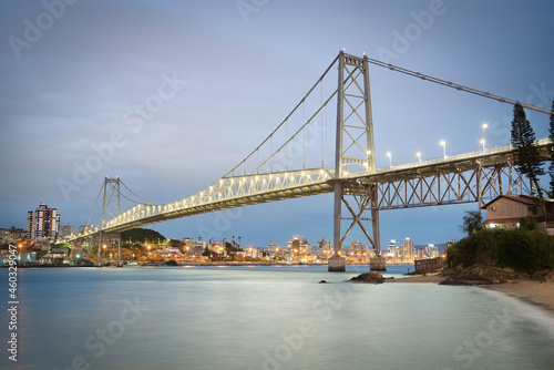Hercilio Luz Bridge   Blue Hour