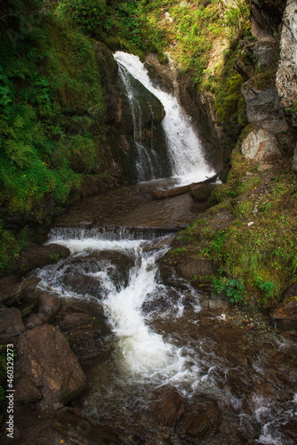 Chodor Waterfall at Lake Teletskoye in the Altai Mountains