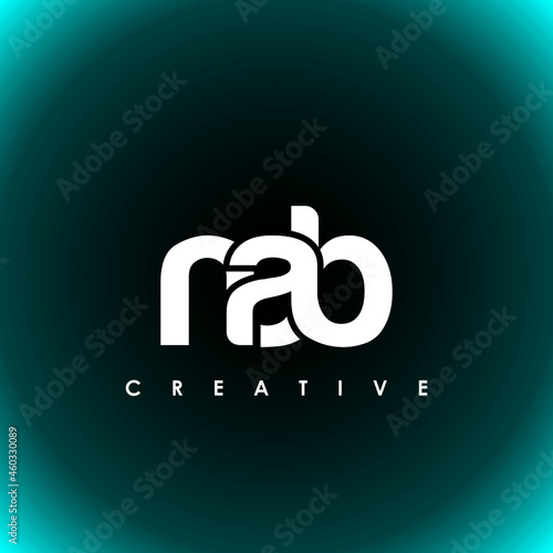 NAB Letter Initial Logo Design Template Vector Illustration