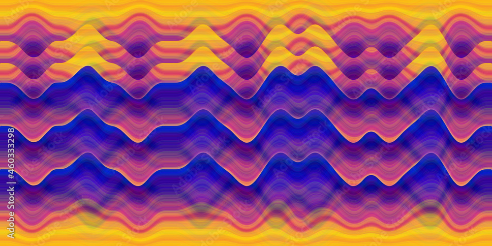bold and wild blue, orange, purple mountain shapes abstract pattern bold and wild blue, orange, purple mountain shapes abstract pattern