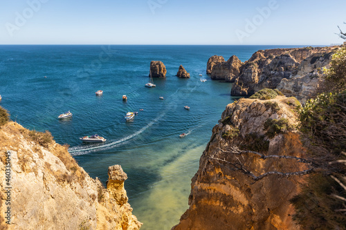 A ocean view to beach, Algarve region, Portugal