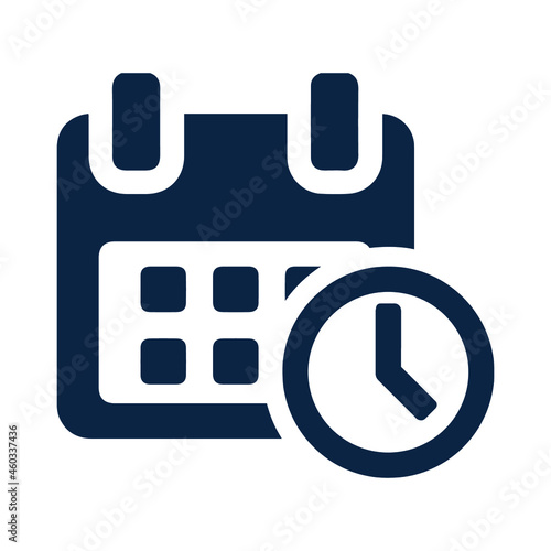 Calendar or schedule time icon