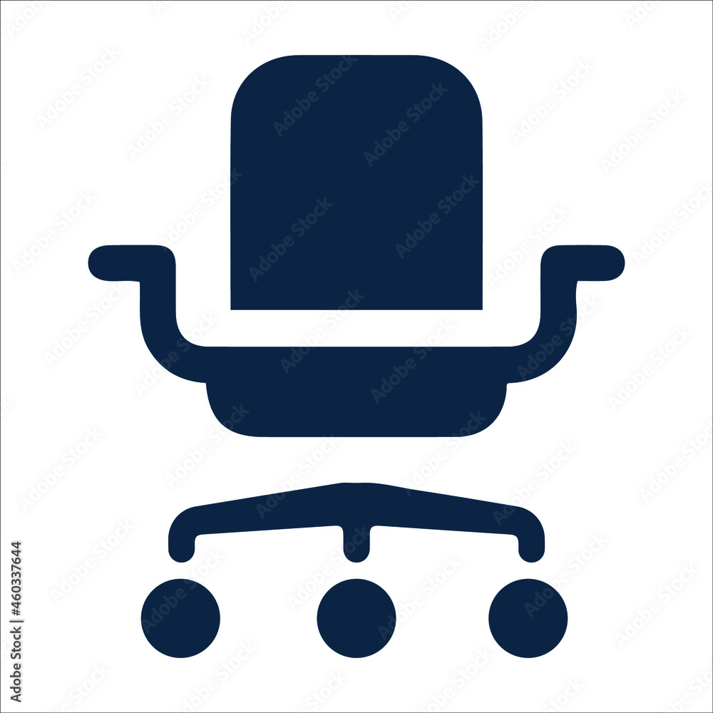 Furniture or office chair icon