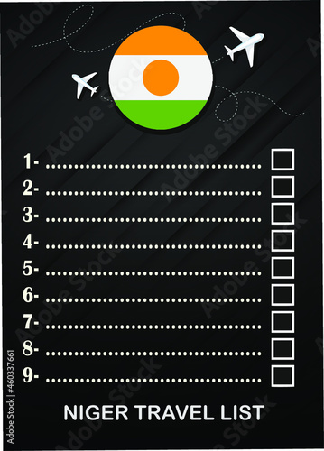 Niger travel list brochure 